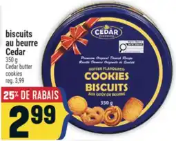 Marché Adonis Biscuits au beurre Cedar | Cedar butter cookies offer