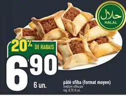 Marché Adonis PÂTÉ SFIHA (FORMAT MOYEN) | MEDIUM SFIHA PIE offer