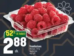 Marché Adonis FRAMBOISES | RASPBERRIES offer