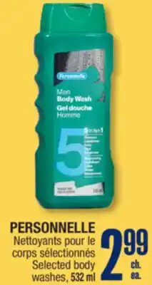 Jean Coutu PERSONNELLE Selected body washes offer