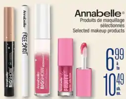Jean Coutu ANNABELLE Selected makeup products offer
