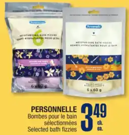 Jean Coutu PERSONNELLE Selected bath fizzies offer