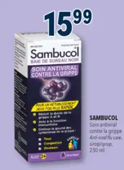 Familiprix SAMBUCOL, Anti-viral flu care, syrup offer