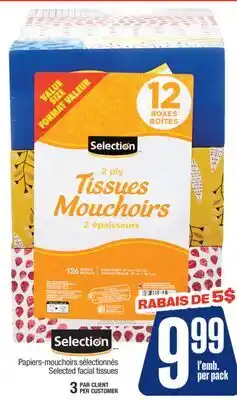 Jean Coutu SELECTION Selected facial tissues offer