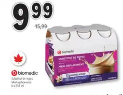 Familiprix BIOMEDIC, Meal replacement offer