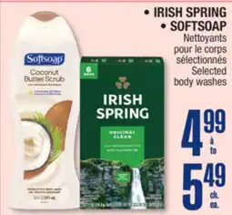 Jean Coutu IRISH SPRING, SOFTSOAP Selected body washes offer