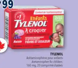 Familiprix TYLENOL, Acetaminophen for children, 160 mg, 20 tablets offer