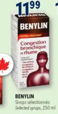 Familiprix BENYLIN, Selected syrups offer