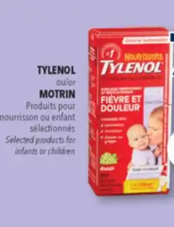 Familiprix TYLENOL Selected products for infants or children offer