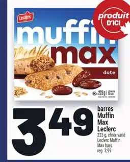Metro BARRES MUFFIN MAX LECLERC | LECLERC MUFFIN MAX BARS offer