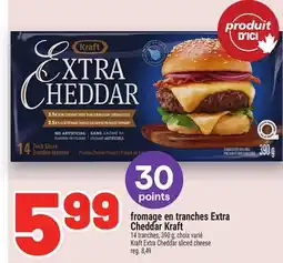 Metro FROMAGE EN TRANCHES EXTRA CHEDDAR KRAFT | KRAFT EXTRA CHEDDAR SLICED CHEESE offer