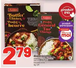 Metro DINER IRRÉSISTIBLE | IRRÉSISTIBLE DINNER offer