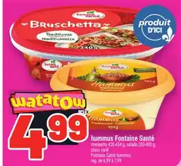 Metro HUMMUS FONTAINE SANTÉ | FONTAINE SANTÉ HUMMUS offer