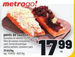 Metro PAVÉS DE SAUMON | SALMON PORTIONS offer