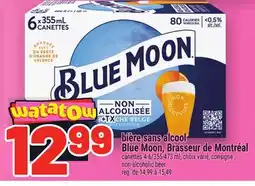 Metro BIÈRE SANS ALCOOL BLUE MOON, BRASSEUR DE MONTRÉAL | NON-ALCOHOLIC BEER offer