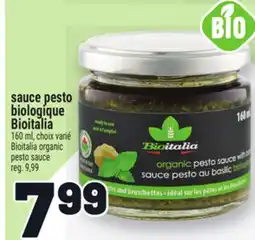 Metro SAUCE PESTO BIOLOGIQUE BIOITALIA | BIOITALIA ORGANIC PESTO SAUCE offer