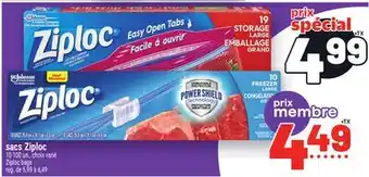 Metro SACS ZIPLOC | ZIPLOC BAGS offer