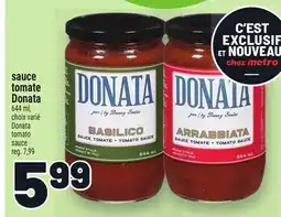 Metro SAUCE TOMATE DONATA | DONATA TOMATO SAUCE offer