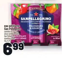 Metro EAU PÉTILLANTE SAN PELLEGRINO | SAN PELLEGRINO SPARKLING WATER offer