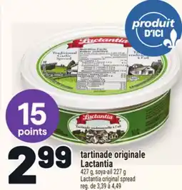 Metro TARTINADE ORIGINALE LACTANTIA |LACTANTIA ORIGINAL SPREAD LACTANTIA offer