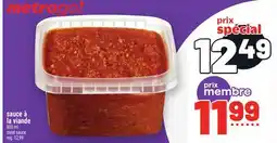 Metro SAUCE À LA VIANDE | MEAT SAUCE offer