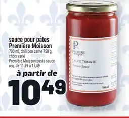Metro SAUCE POUR PÂTES PREMIÈRE MOISSON | PREMIÈRE MOISSON PASTA SAUCE offer