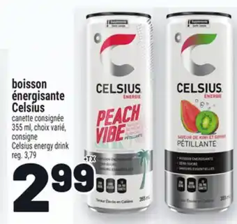 Metro BOISSON ÉNERGISANTE CELSIUS | CELSIUS ENERGY DRINK offer