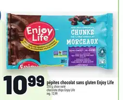 Metro PÉPITES CHOCOLAT SANS GLUTEN ENJOY LIFE | CHOCOLATE CHIPS ENJOY LIFE offer