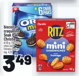 Metro BISCUIT ET CRAQUELINS SNAK PAK CHRISTIE | CHRISTIE COOKIES offer
