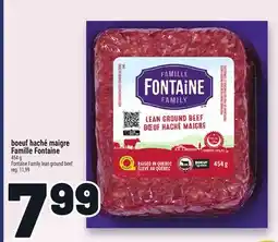 Metro BOEUF HACHÉ MAIGRE FAMILLE FONTAINE | FONTAINE FAMILY LEAN GROUND BEEF offer