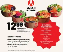 Metro BOLS POKÉ AKI SUSHI offer
