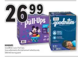 Familiprix HUGGIES GoodNites or Pull-Ups, Selected training pants offer