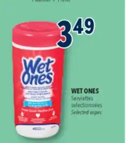 Familiprix WET ONES, Hand and face wipes, 40 units offer