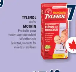 Familiprix TYLENOL, Selected products for infants or children offer