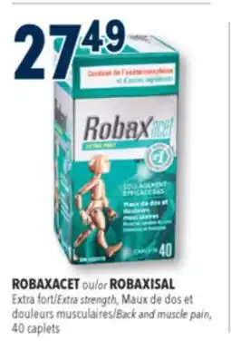 Familiprix ROBAXACET or ROBAXISAL, Extra strength, Back and muscle pain, 40 caplets offer