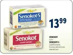 Familiprix SENOKOT or SENOKOT-S Laxative, selected sizes offer