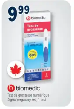 Familiprix BIOMEDIC, Digital pregnancy test, 1 test offer