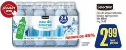 Jean Coutu SELECTION Natural spring water offer