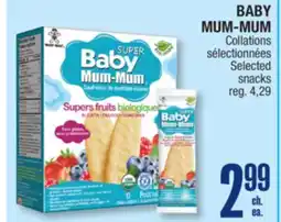 Jean Coutu BABY MUM-MUM Selected snacks offer