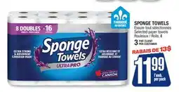 Jean Coutu SPONGE TOWELS Selected paper towels Rolls offer