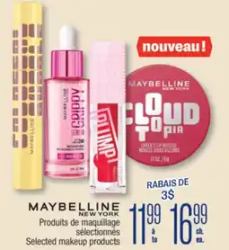 Jean Coutu MAYBELLINE NEW YORK Selected makeup products offer
