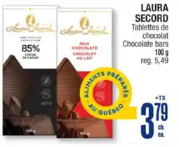 Jean Coutu LAURA SECORD Chocolate bars offer