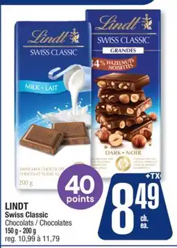Jean Coutu LINDT Swiss Classic Chocolates offer