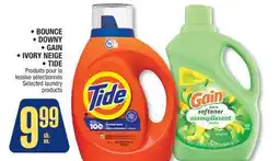Jean Coutu BOUNCE, DOWNY, GAIN, IVORY NEIGE, TIDE Selected laundry products offer
