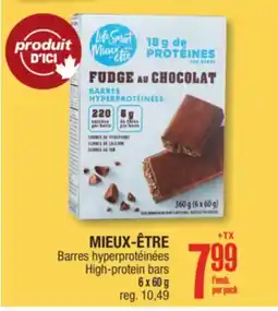 Jean Coutu MIEUX-ÊTRE High-protein bars offer