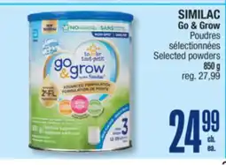 Jean Coutu SIMILAC Go & Grow Selected powders offer