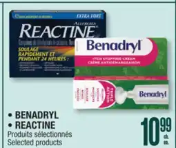 Jean Coutu BENADRYL, REACTINE Selected products offer