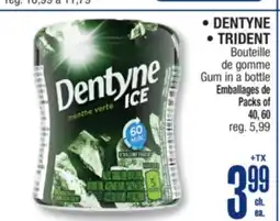 Jean Coutu DENTYNE, TRIDENT Gum in a bottle offer