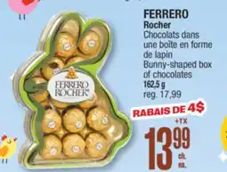 Jean Coutu FERRERO Rocher Bunny-shaped box of chocolates offer
