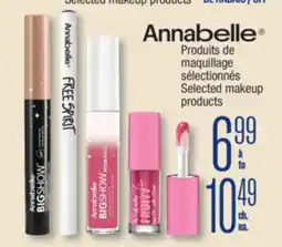 Jean Coutu ANNABELLE Selected makeup products offer